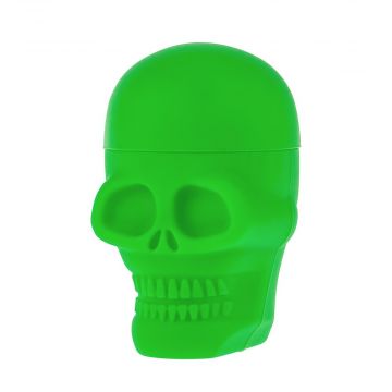 Silicone Non-Stick Stash Container | Skull | Green