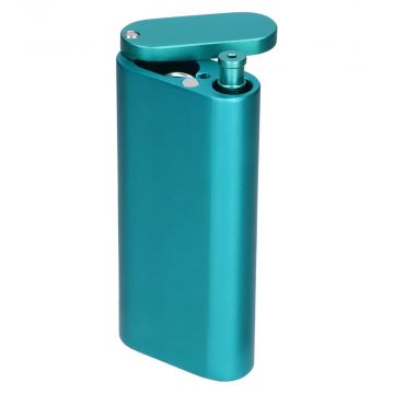 4 Inch Aluminum Dugout with One Hitter | Teal