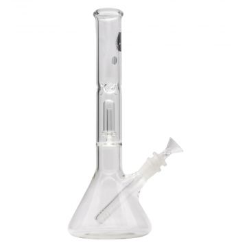 LA Pipes Beaker Ice Bong with Showerhead Percolator | 12 Inch | Side view 1