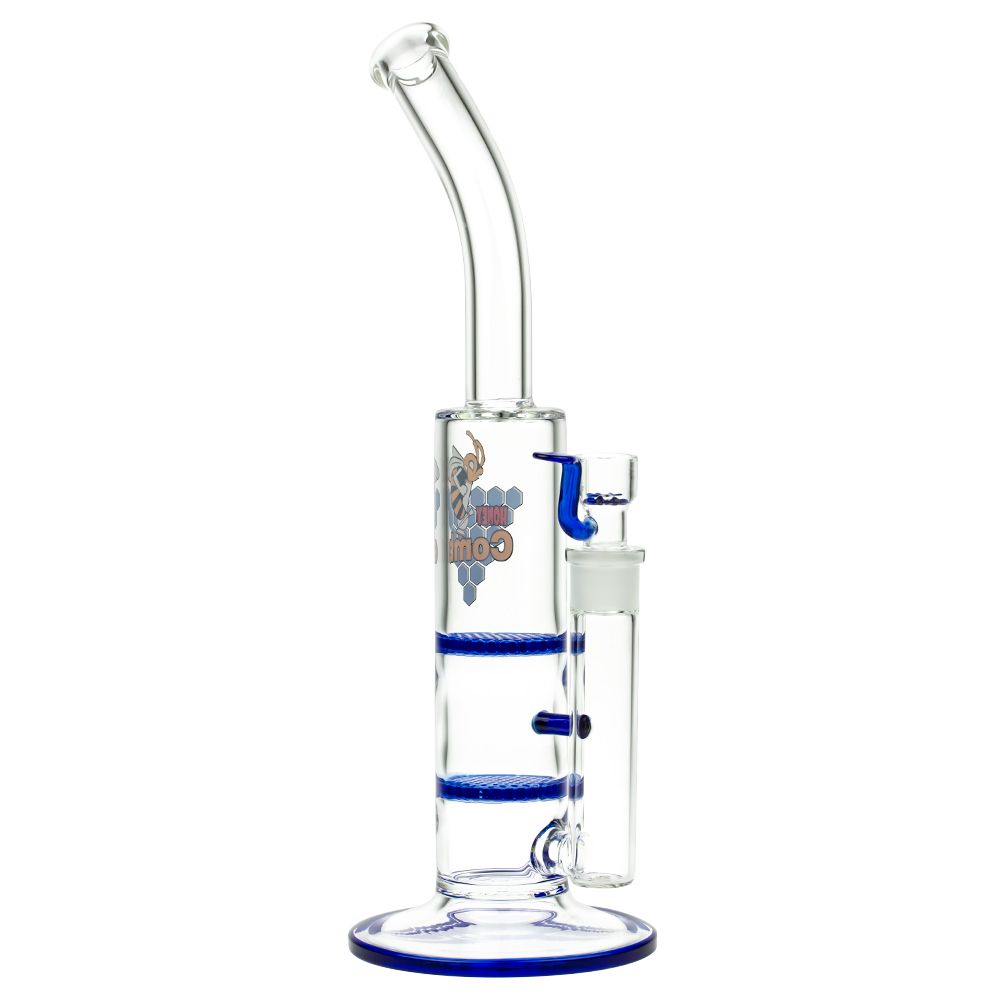 第一ネット Black Leaf Double Perc Glass Bong | Grasscity 工芸品
