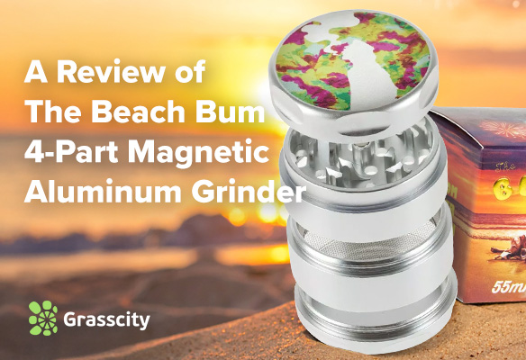 Beach bum 4-part magnetic aluminum grinder
