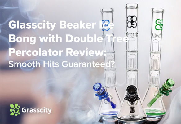 Glasscity Beaker Ice Bong with Double Tree Percolator