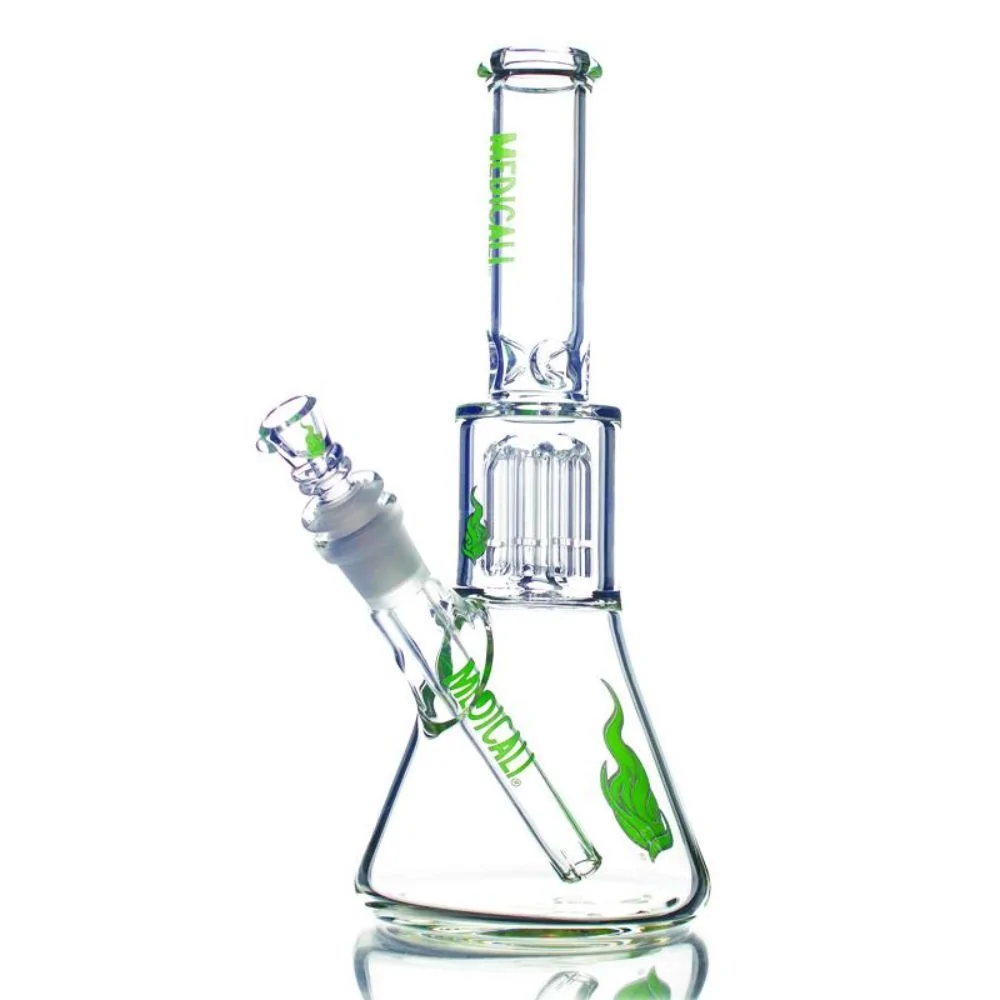 11.5” Inch Glass Water Pipe Bong W/ Tree Perc & Ice Catcher 