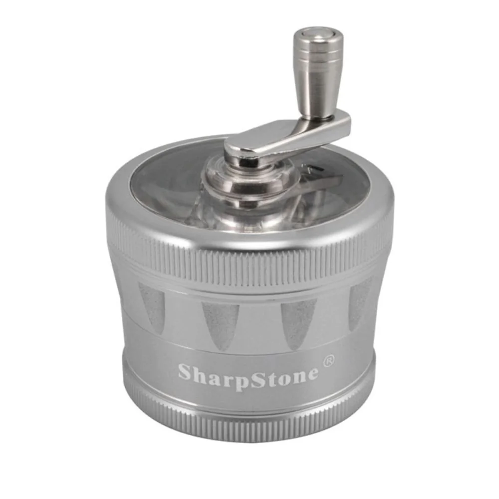 Grinder-Silver Authentic W/ Serial Sz.2.5 SharpStone V 2.0 4pc 