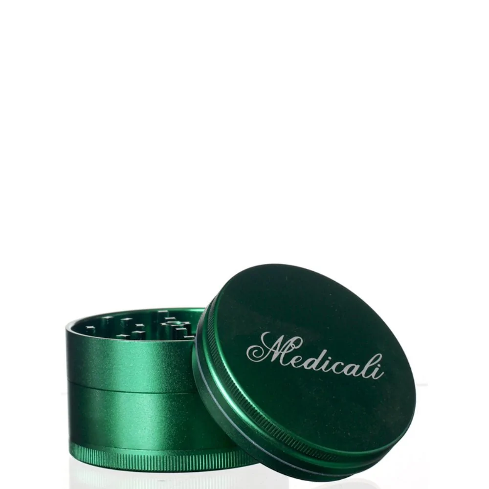 Cali Crusher OG Hard Top 4 Piece GREEN Herb Grinder 2.0" AUTHENTIC Med Aluminum Cali Crusher OG Hard Top 4 Piece GREEN Herb Grinder 2.0" AUTHENTIC Med Aluminum