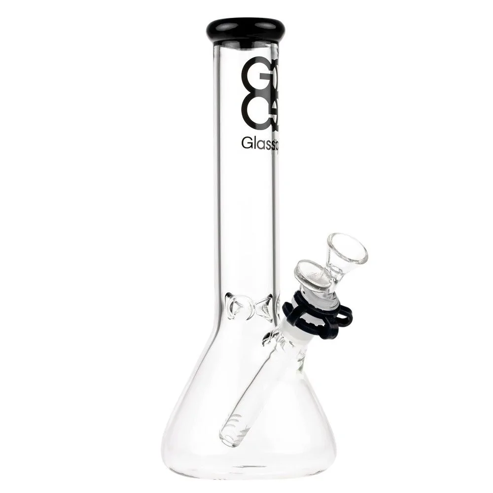 Tobaaco Clear Bong HoneyComb Perk Beaker Water Pipe Glass Bongs w/Ice 9" Hookah 