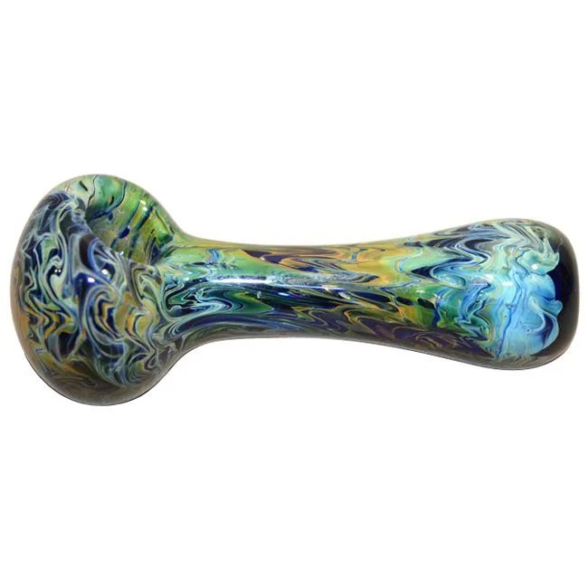 Color Changing X Gold Fumed Glass Pipe US Made