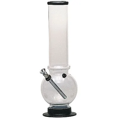 Clear 30cm Acrylic Bong with Bent Neck 