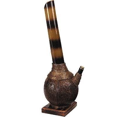 Pipe Handmade Coconut Shell Bamboo Tobacco Smoking Chillum Water Pipe