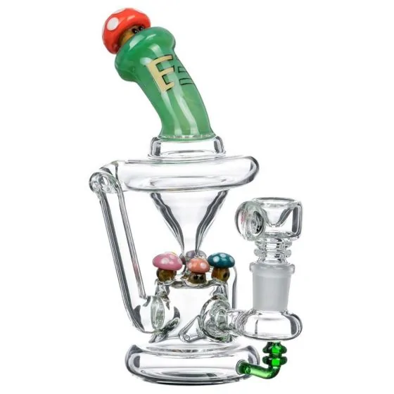 Empire Glassworks Mini Mushroom Recycler Bubbler