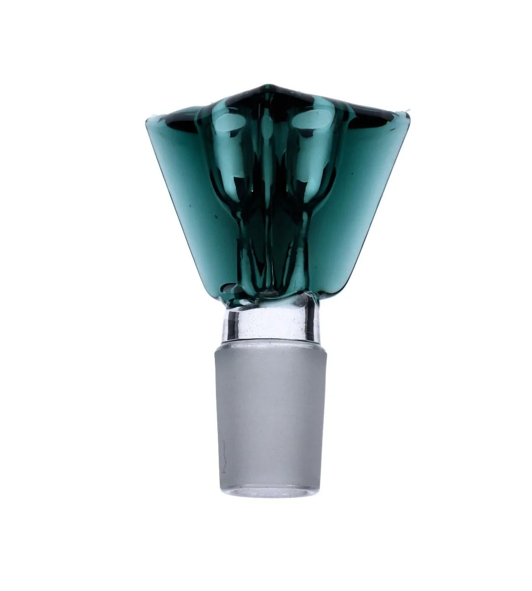 New teal color leaf Glass water bong pipe comes with 14mm male bowl piece bongs