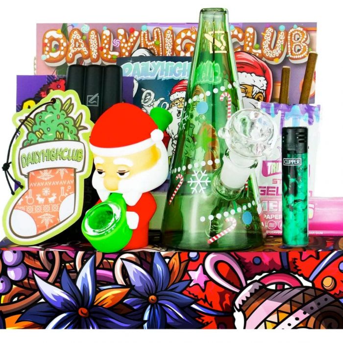 Daily High Club December 2022 Santa Smoking Box