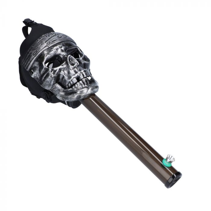 Skull Pirate Gas Mask Bong with Straight Tube