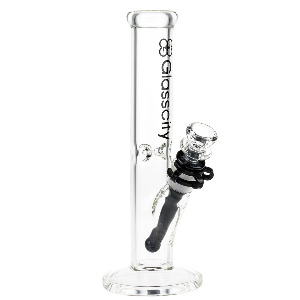 Glasscity Straight Ice Bong with Black Diffuser