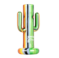 Pulsar UV Striped Cactus One-Hitter Pipe