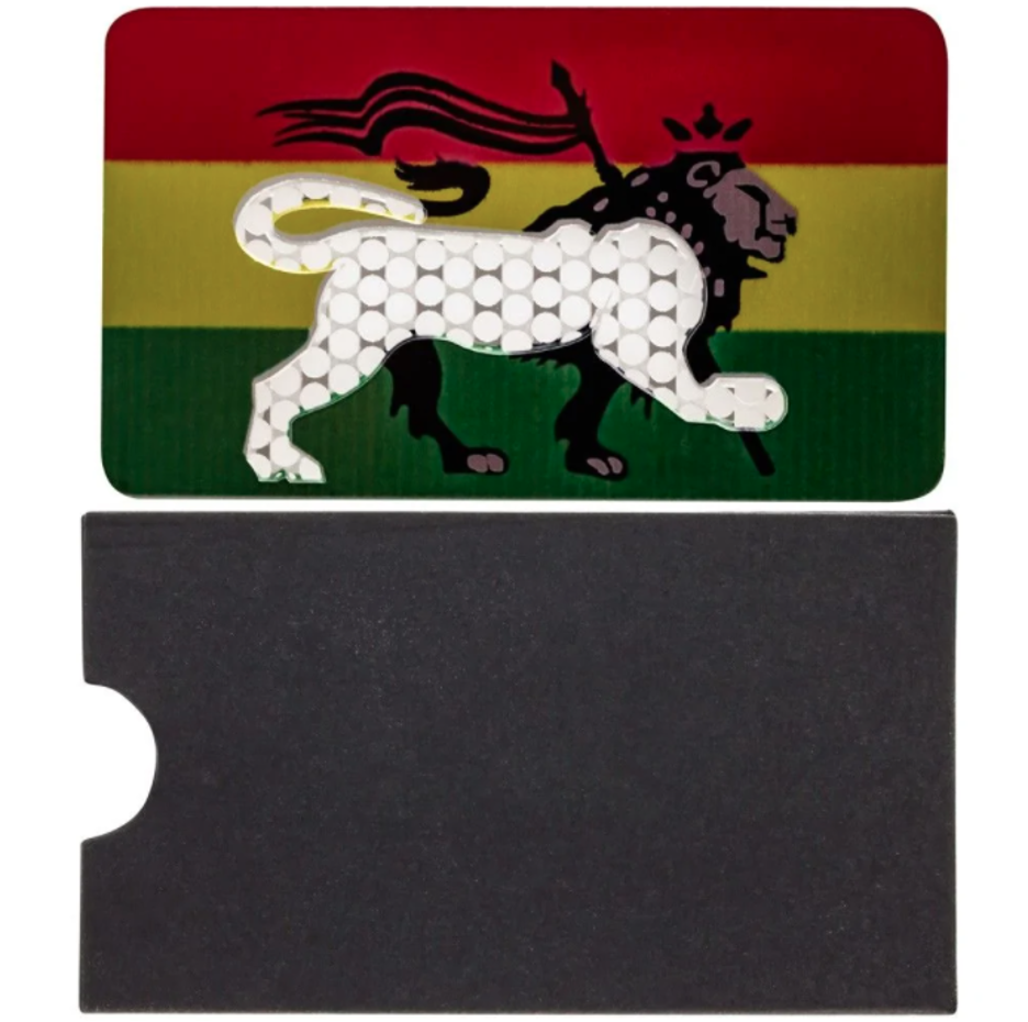 Colored Stainless Steel Herb Grater | Rasta Lion Colored Stainless Steel Herb Grater | Rasta Lion